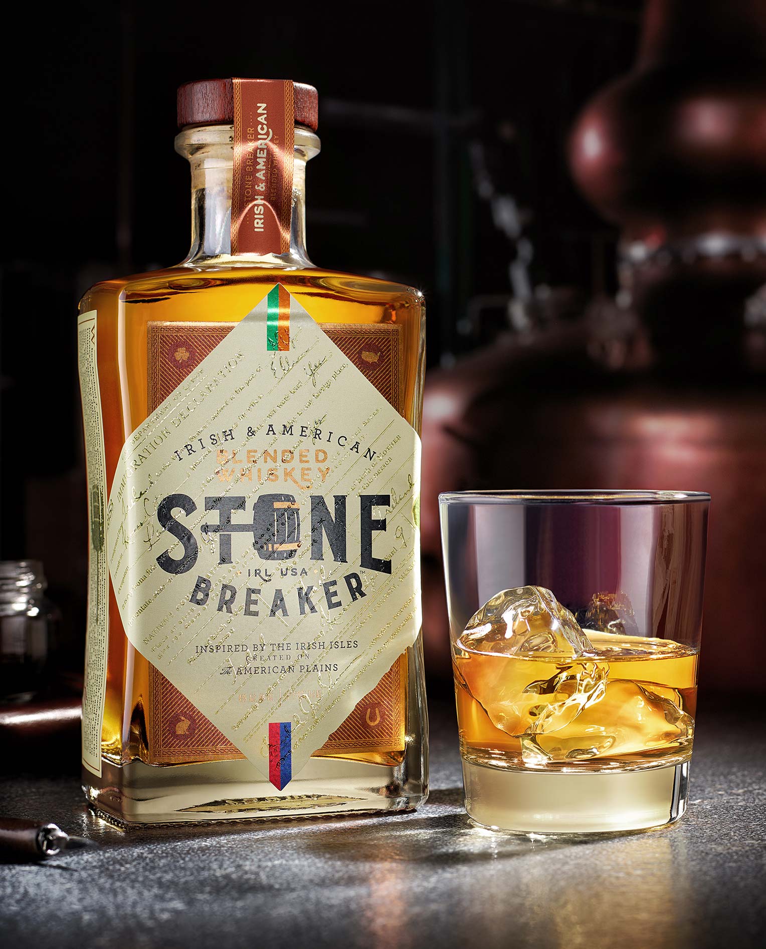 Irish & American Blended Whiskey, Stone Breaker